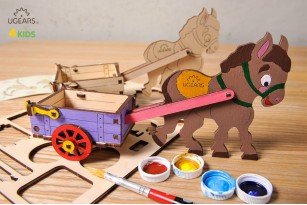 3D coloring model «Donkey»